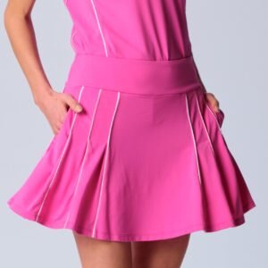 Piping Skort in Hot Pink